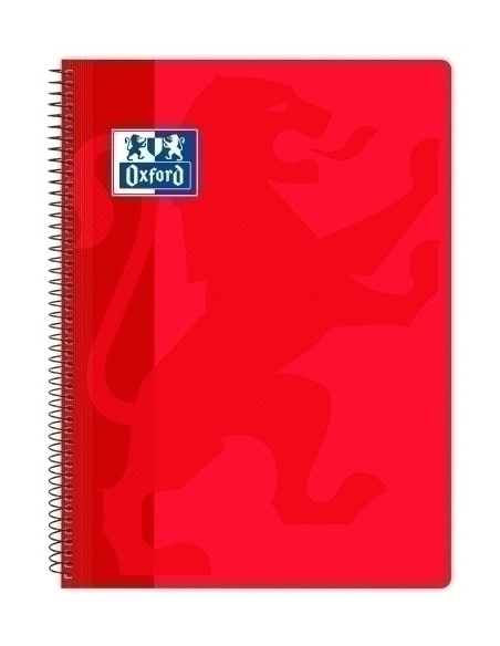 BLOCK OXF.SCH.PP Fº 80h CD.4 ROJO - Pack de 5 unidades